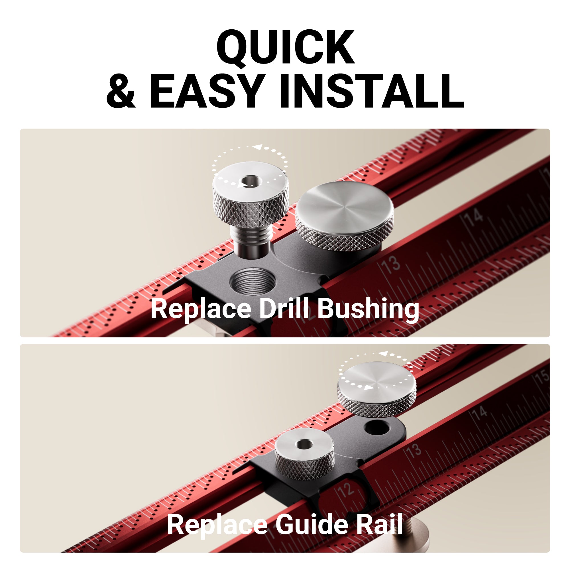 HONGDUI MT2465-D1 Drill Bushings for MT2465 Pro T Square Ruler