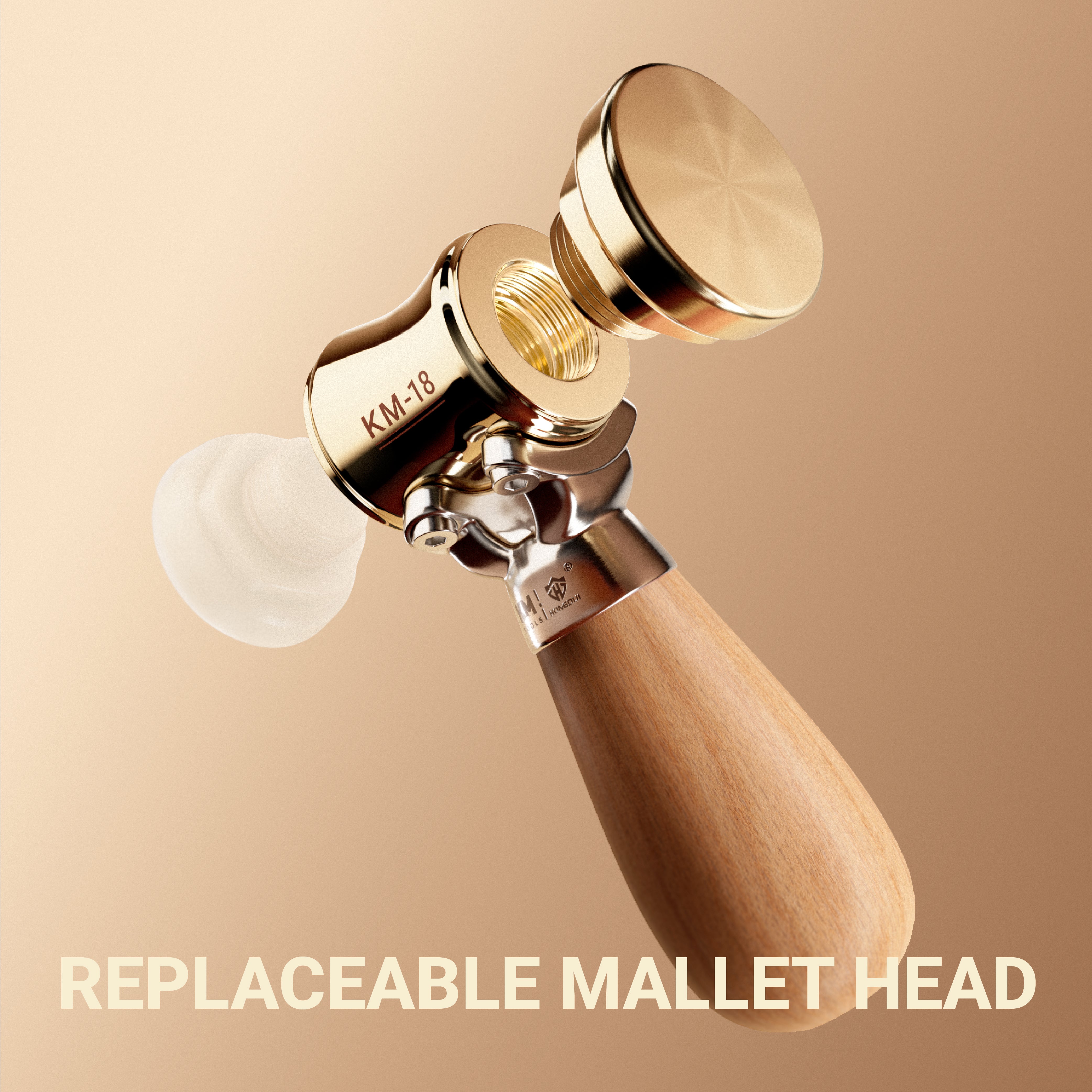 HONGDUI KM18 Brass Mallet Hammer