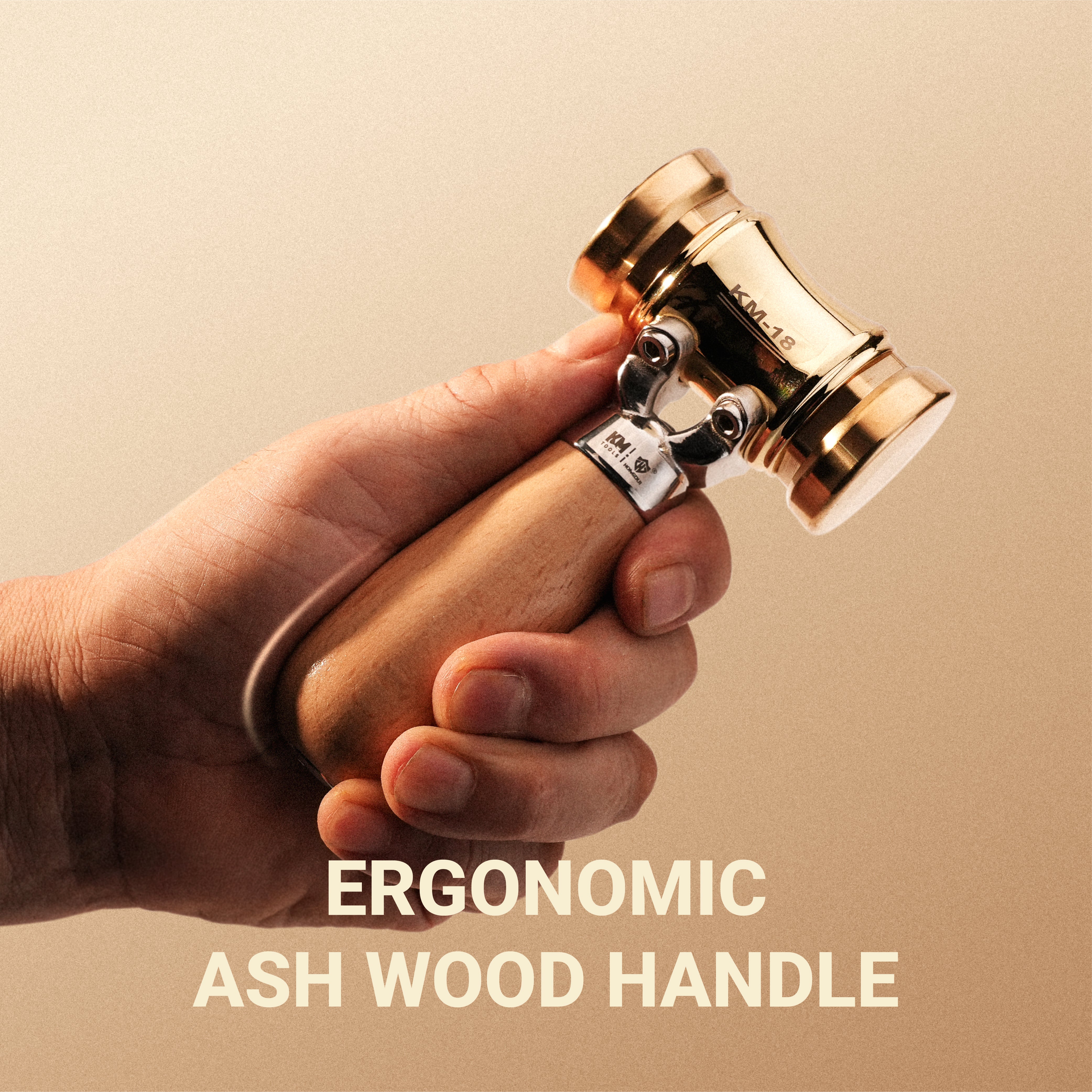 HONGDUI KM18 Brass Mallet Hammer