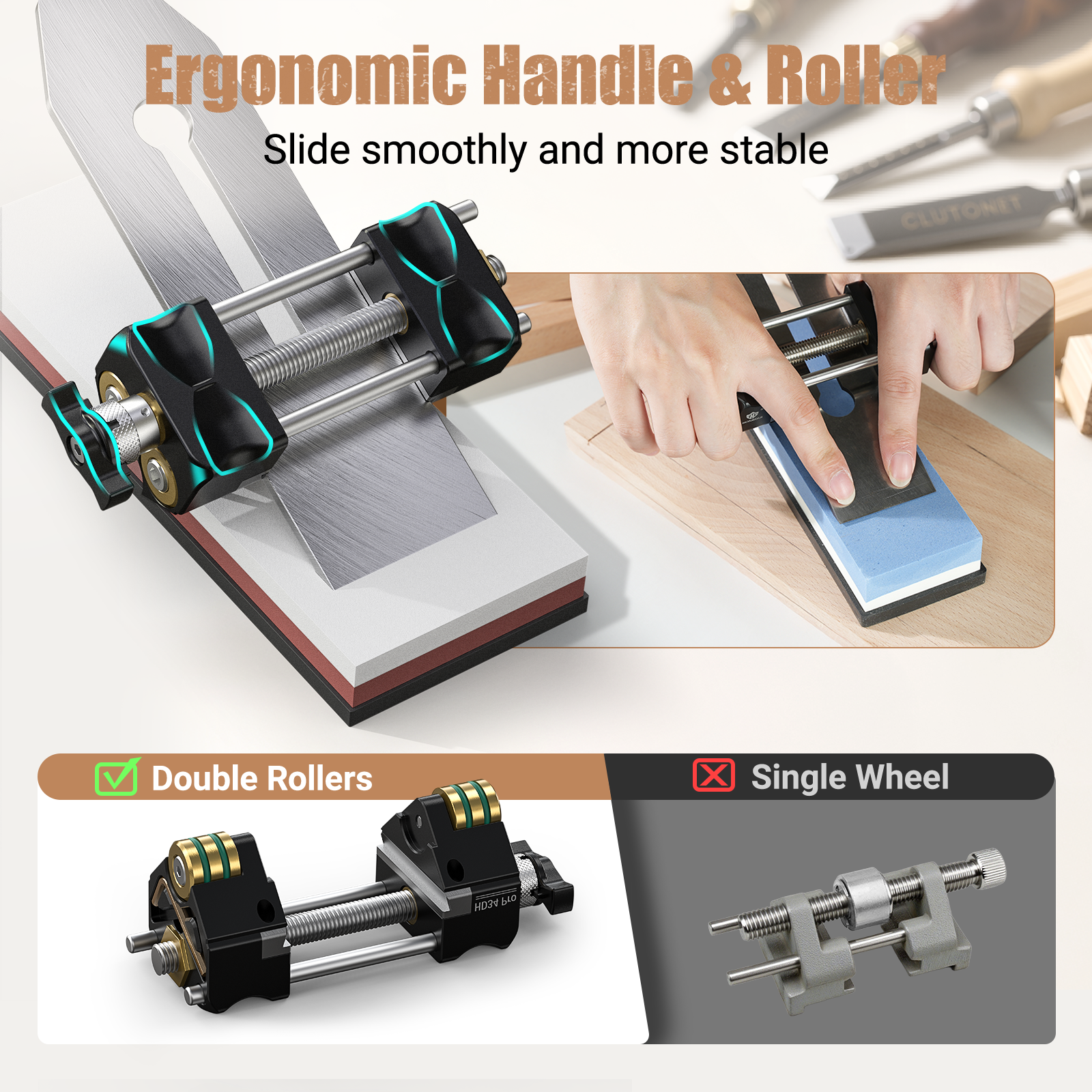 HONGDUI HD34 Pro Chisel Sharpening Jig System