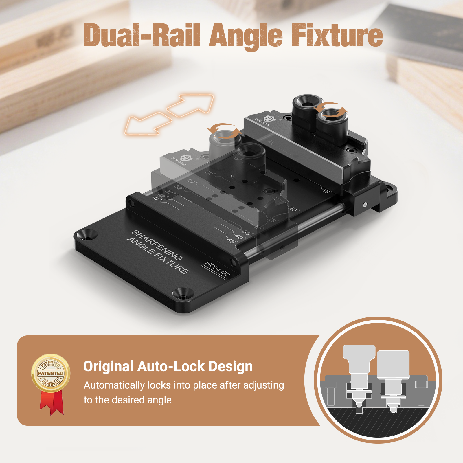 HONGDUI HD34 Pro Chisel Sharpening Jig System