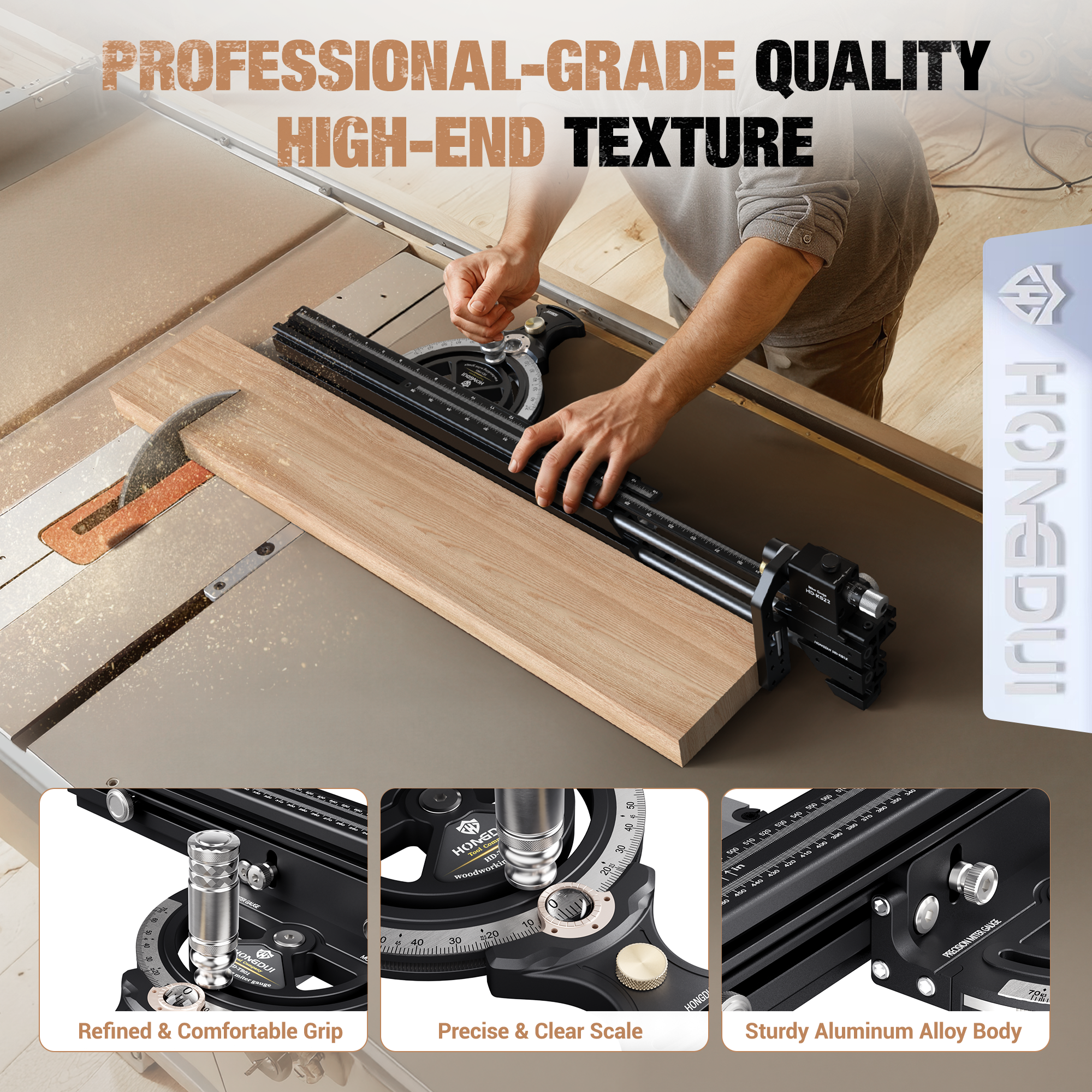 HONGDUI HD-MG21 Miter Gauge with Miter Fence
