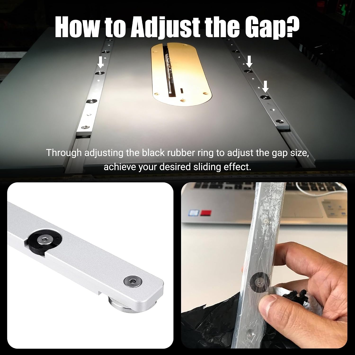 HONGDUI HD-TB02 Miter Bar for TB01 Miter Gauge