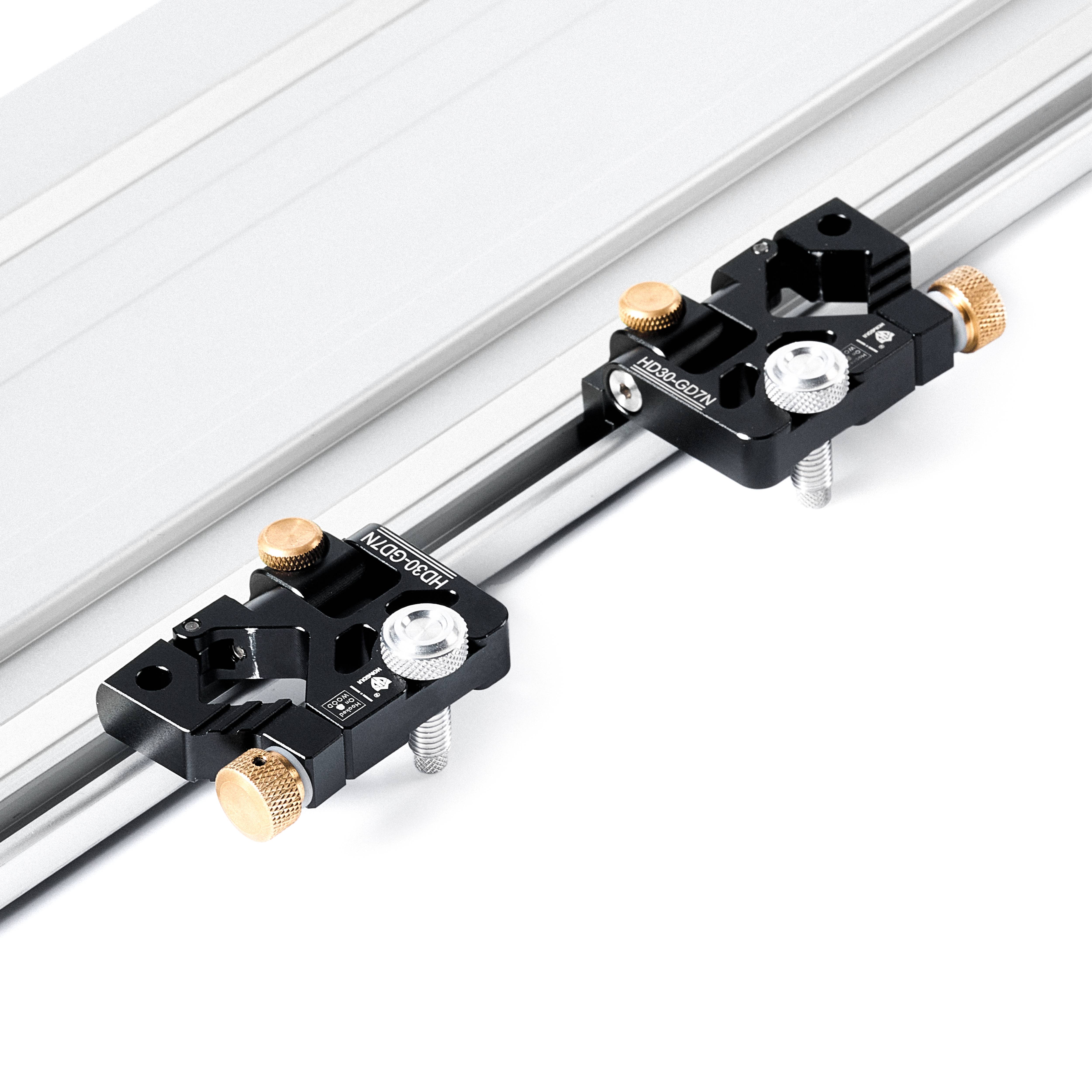 HONGDUI HD30-GD7N-02 2er-Pack klappbare Führungsschienenklemme