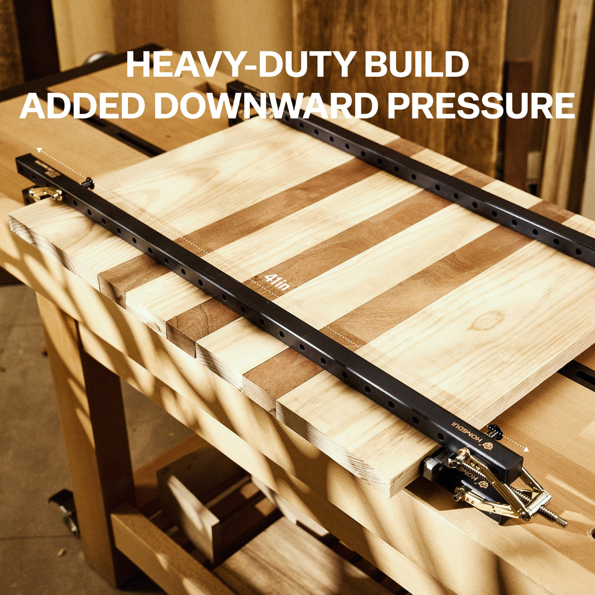 HONGDUI HD52 4-Way Pressure Non-Stick Wood Glue Panel Clamp