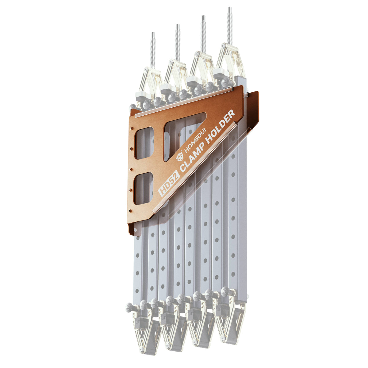 HONGDUI HD52 4-Way Pressure Non-Stick Wood Glue Panel Clamp