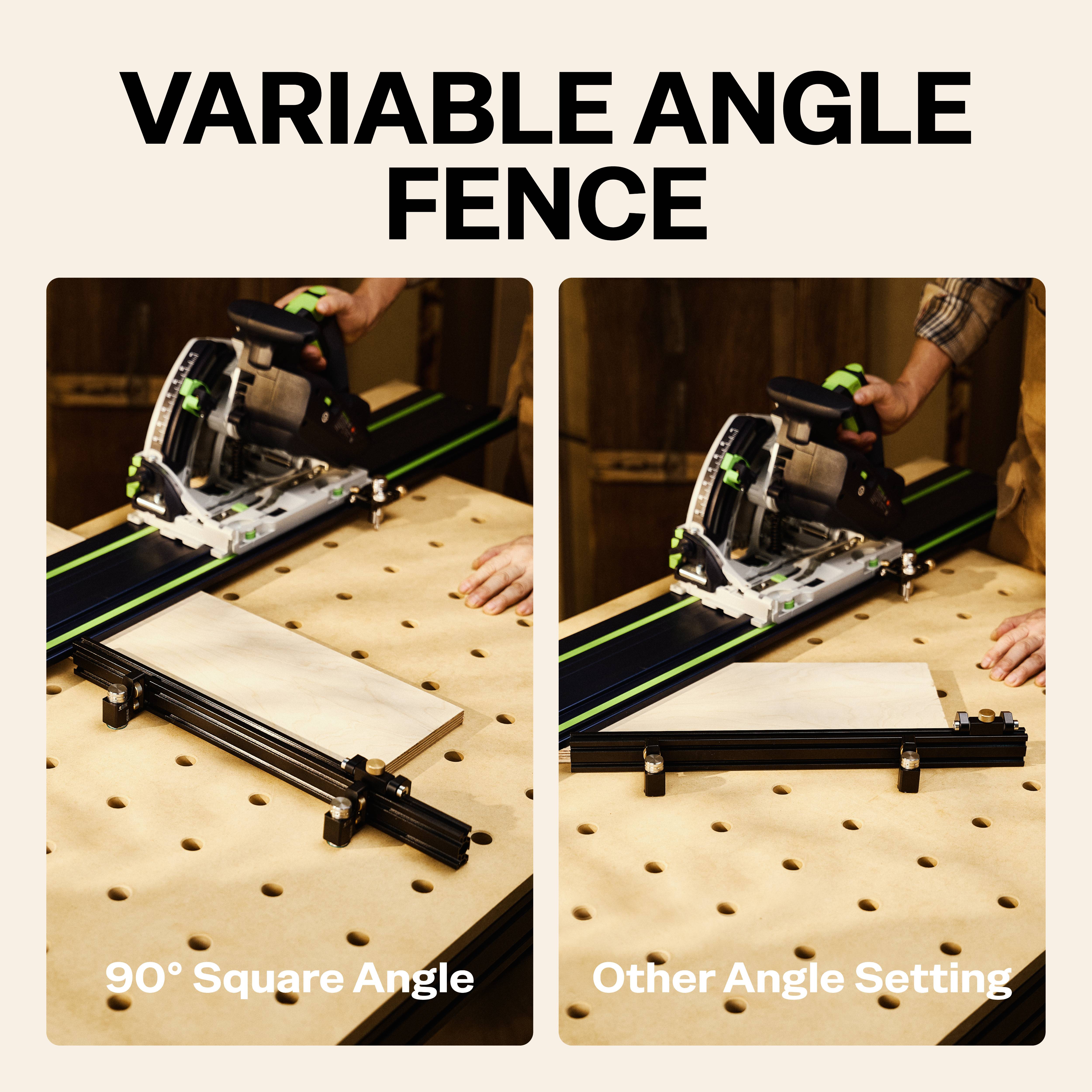 HONGDUI HD30-HG MFT Length Fence Stop with Fence Dogs