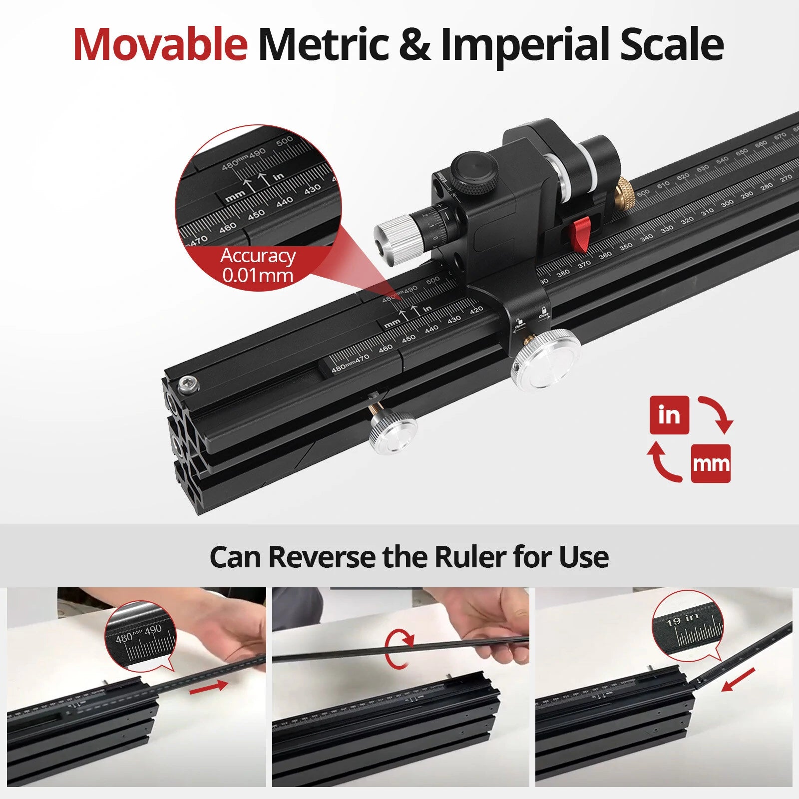 HONGDUI HD-KS22 Miter Gauge Fence